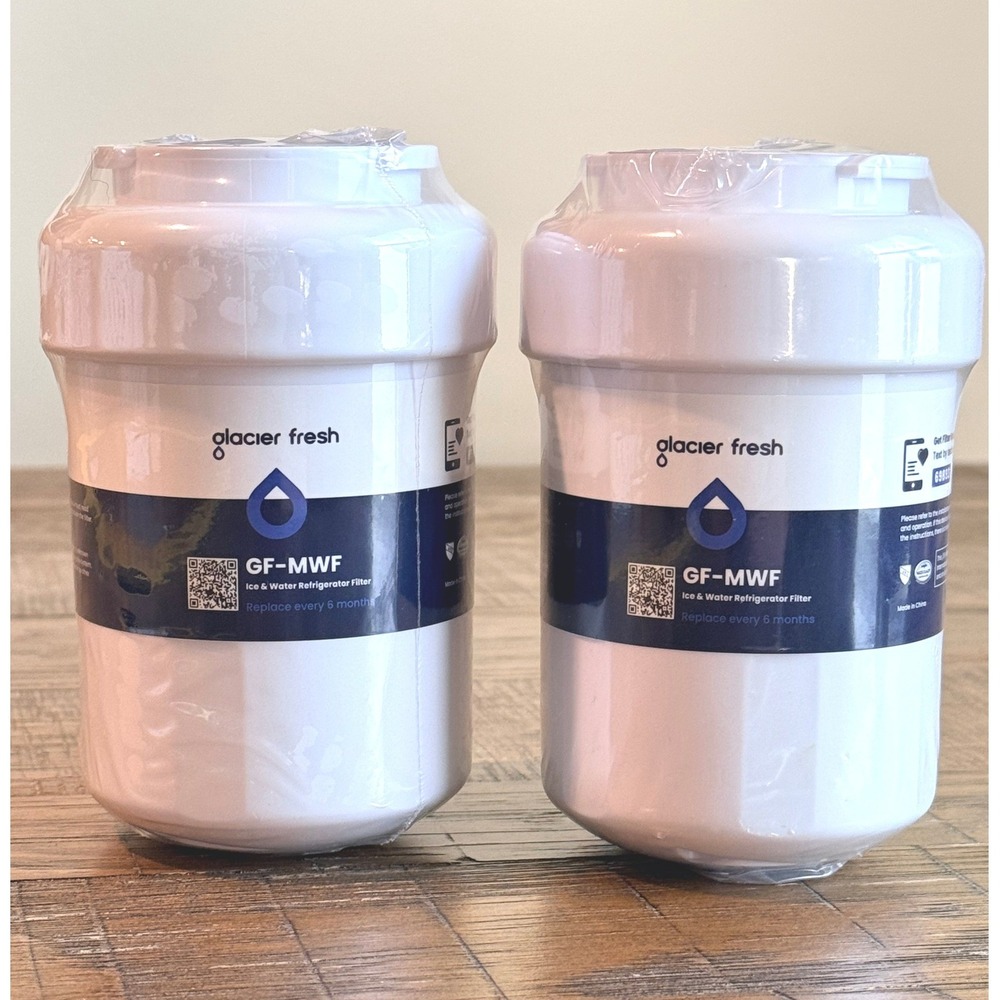 NEW Lot Glacier Fresh GF-MWF Refrigerator Water Filter 2-Pack GE MWF Replacement